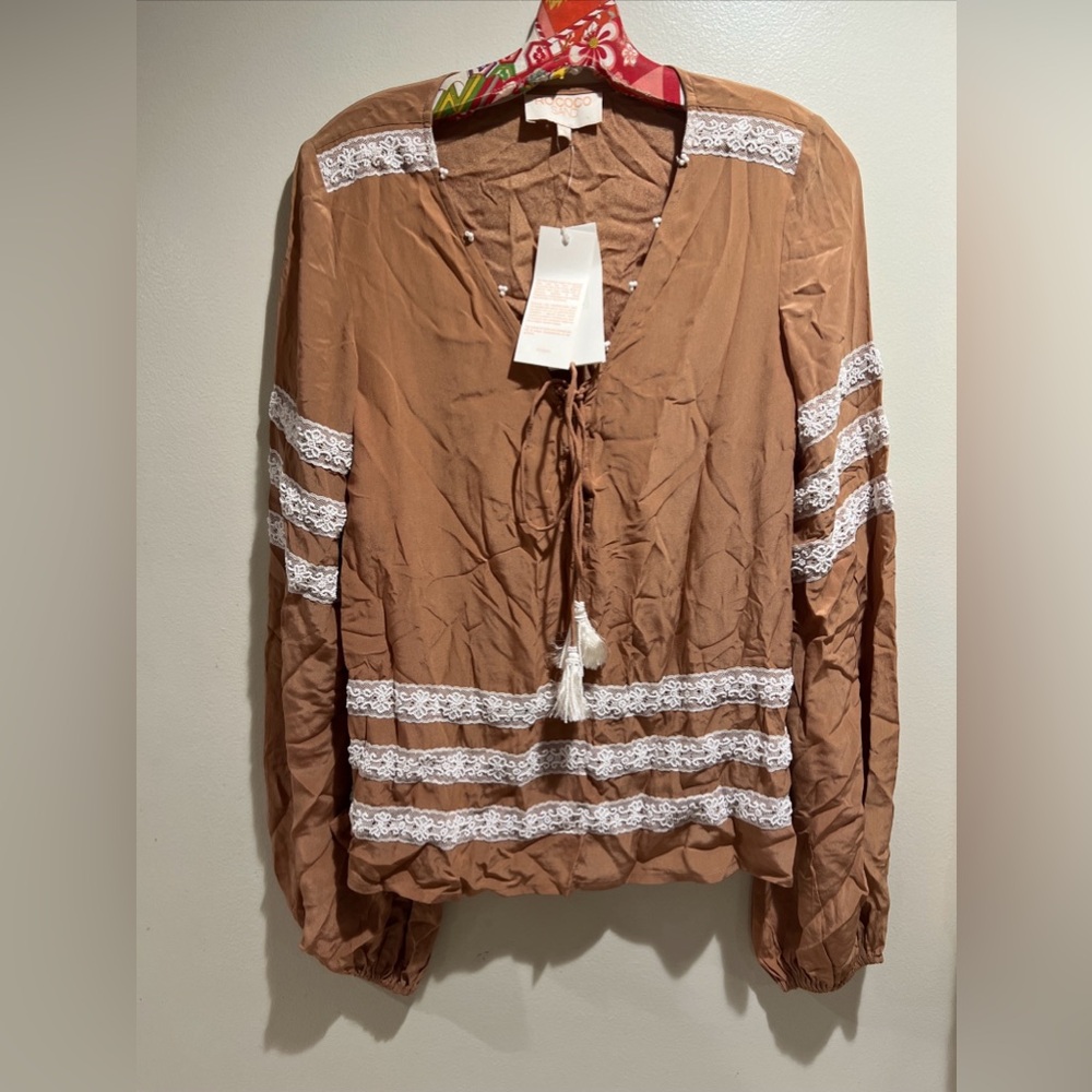 Rococo Sand Embellished Beaded Blouse top